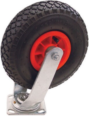 Lenkrolle 260 x 85 mm 100 kg Transportrad Luftrad Rad Rolle Luftreifen NEU