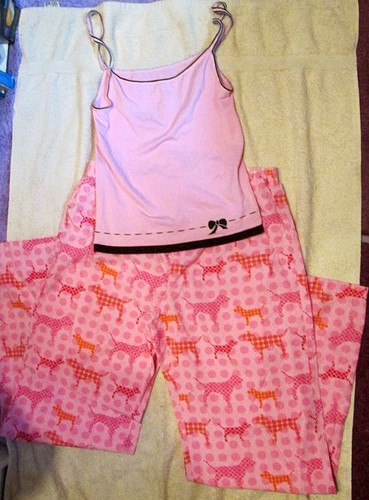 VICTORIA39S SECRET  Cotton SleepLounge Pants amp Cami Pajama Set Sz S