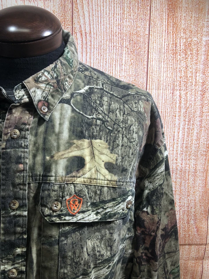 Men’s GAME WINNER REALTREE CAMO LS BF 2 XL Cotton Shirt - Image 2 of 4