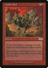 Acidic Soil X (1) Urza's Saga MTG Excellent/Near Mint - U172 - 4RCards