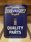Chevrolet Light Switch Plate Cover Genuine Parts Vintage Style Gas Oil Bar Sign