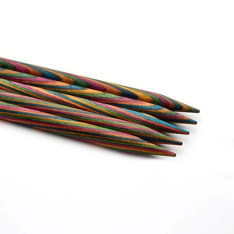 KnitPro Symfonie Wood 10cm DPN Double Pointed Knitting Needles Short