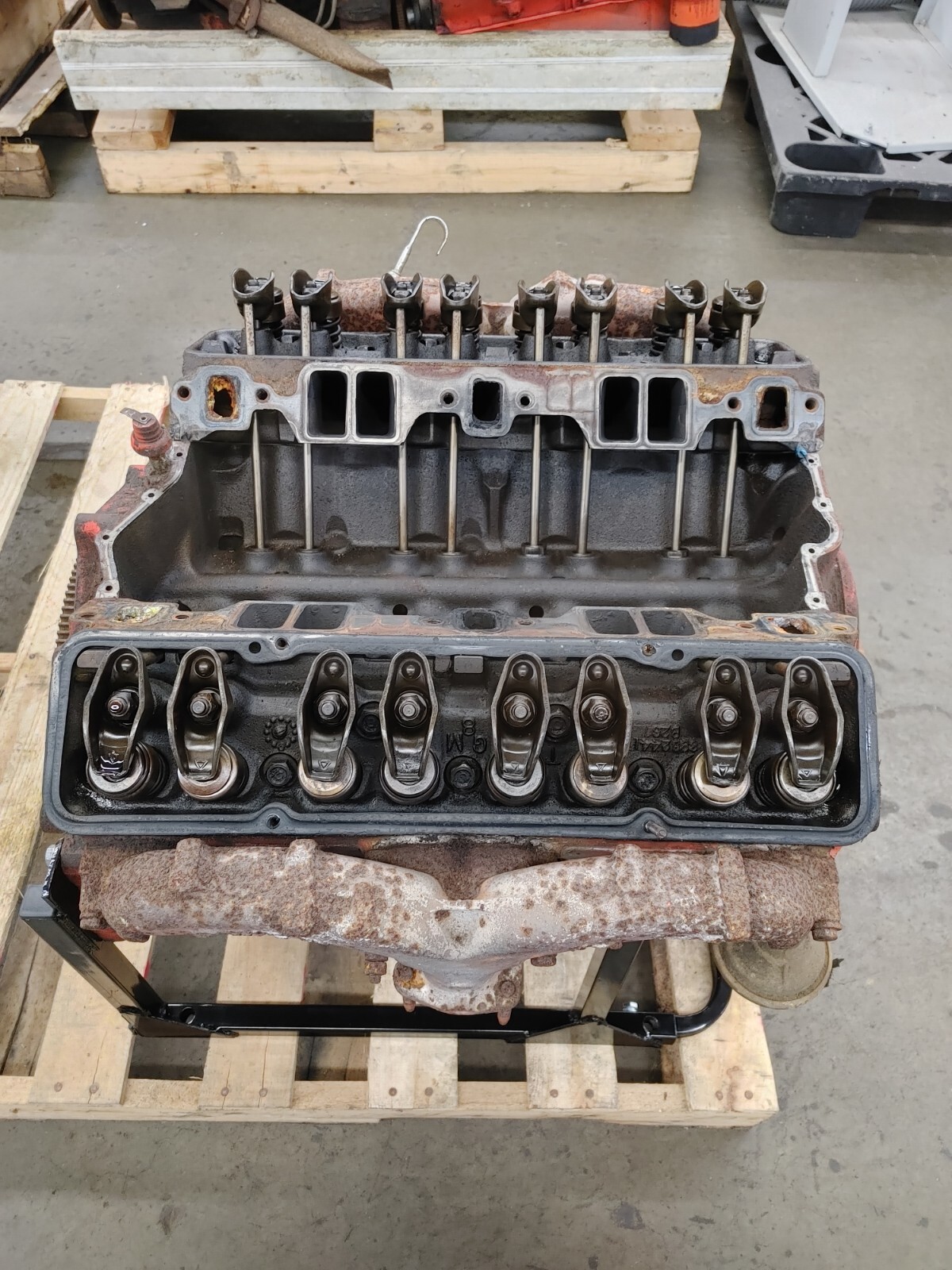 196972 SBC Small Block Chevy 350 Long Block 3970010 J251 Heads