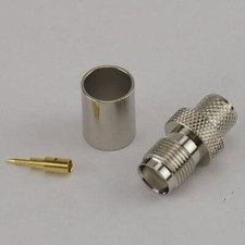 RP TNC Female Crimp Connector HDF/ CLF400 Reverse Polarity Cable Lead GSM Repair