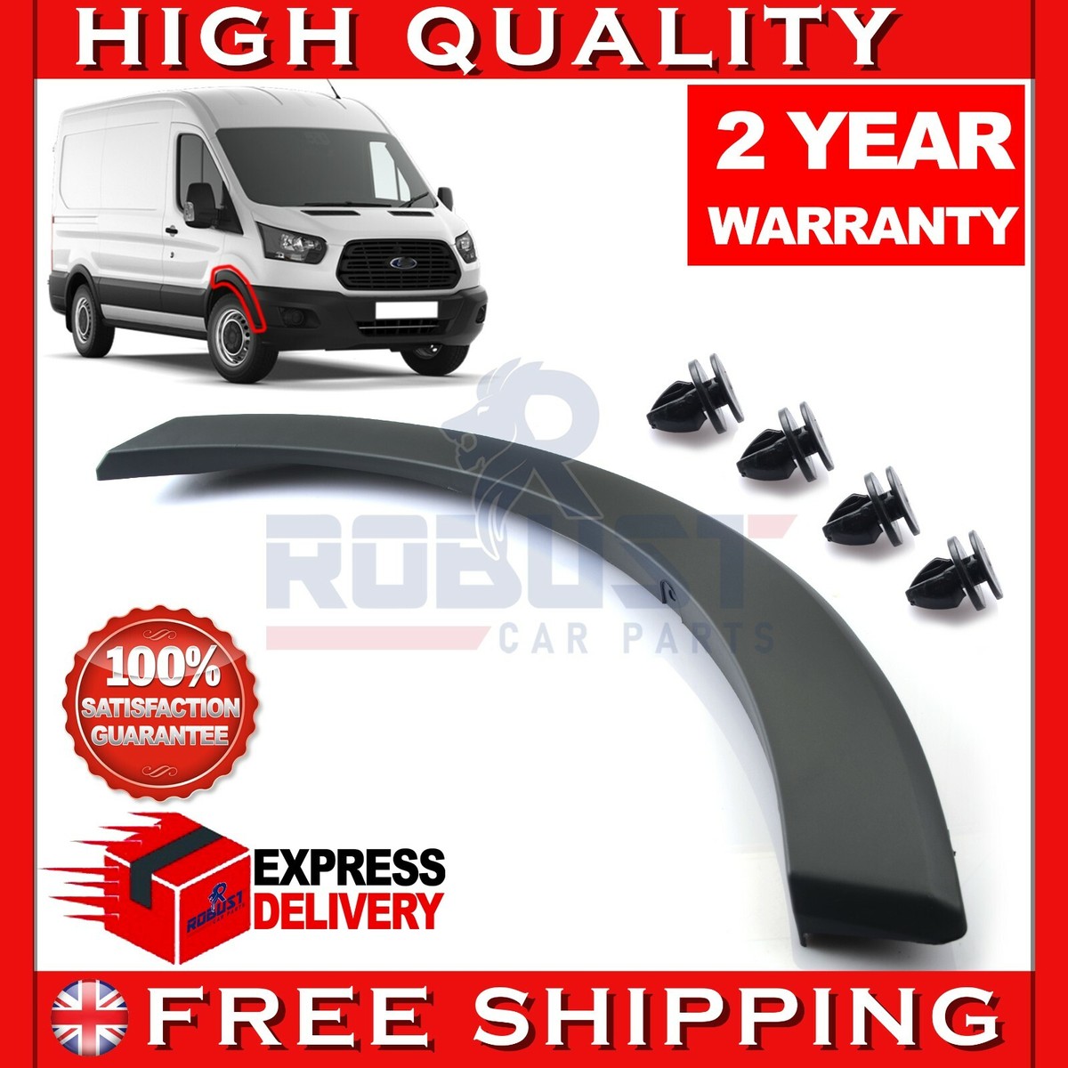 BISON PARTS Lower Side Spoiler Moulding Panel LH For Ford Transit MK8 2019+ LWB/XLWB – OEM 2366716
