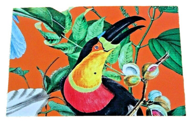 PAPERCHASE, LONDON ~ GEDRUCKTE POSTKARTE TIKI LOUNGE ~ TUKAN ~ NEU