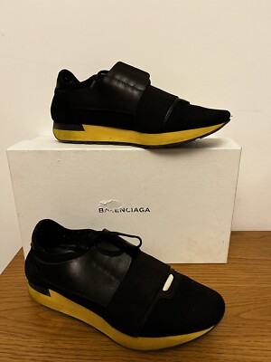 Balenciaga Black Nylon Race Runner Sneaker UK 8 | US 9 | EU 42
