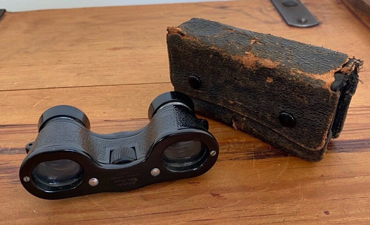 RARE VINTAGE KERSHAW WIDE ANGLE OPERA RACING BINOCULARS IN ORIGINAL
