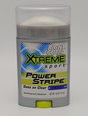 New Right Guard Xtreme Sport CHILL Deodorant Power Stripe Discontinued