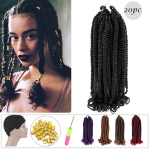 Havana Kinky Twist Crochet Braids Faux Locs Marley Afro Curly Hair