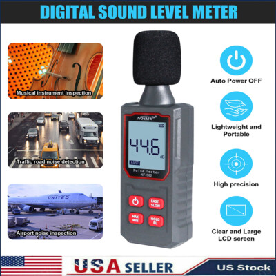 #ad Decibel Meter Sound Level Reader 30 130dB HD Backlight Display Monitoring Tester $23.99