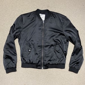 pull and bear black bomber jacket