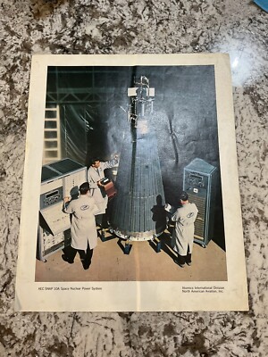 Vintage NAA North American Aviation Print SNAP-10A Space Nuclear Power System