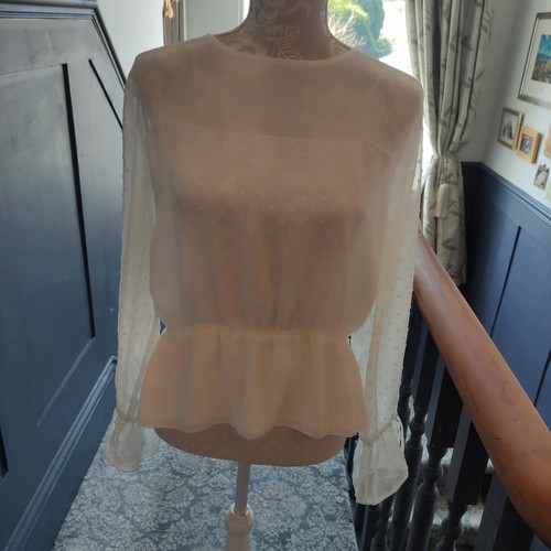 BNWOT New Look White Blouse Top Size 16