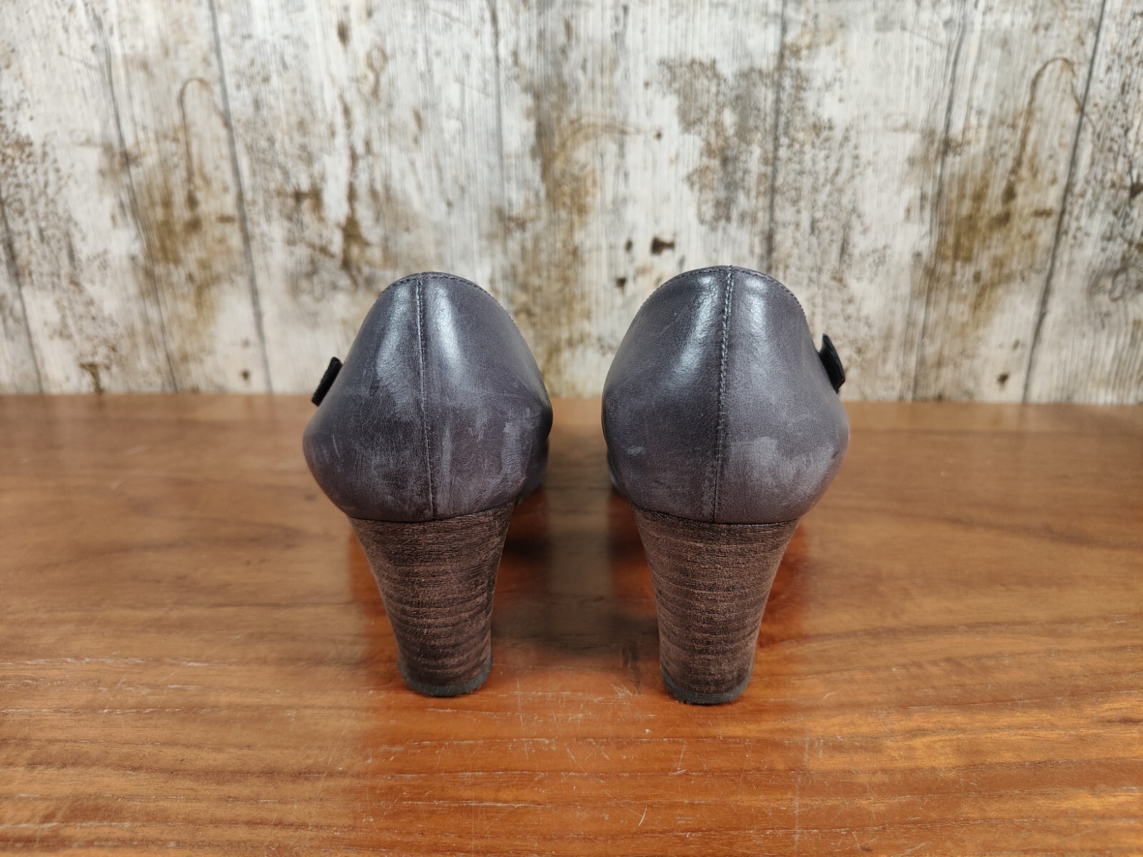 Ecco women's heels grey slip on closed toes size 4 UK 37 EU eBay