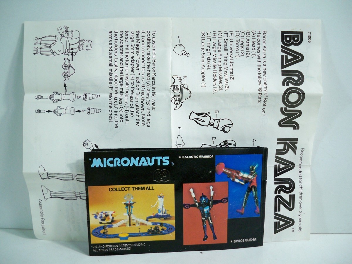 げまげま　Micronauts Baron Karza フィギュアセット K23i52981 BARON KARZA W/ BOX MICRONAUTS 100% COMPLETE 1976
