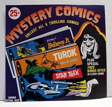 Dan Curtis Western Publishing Mystery Mini Comics Vending Machine Card Old Stock