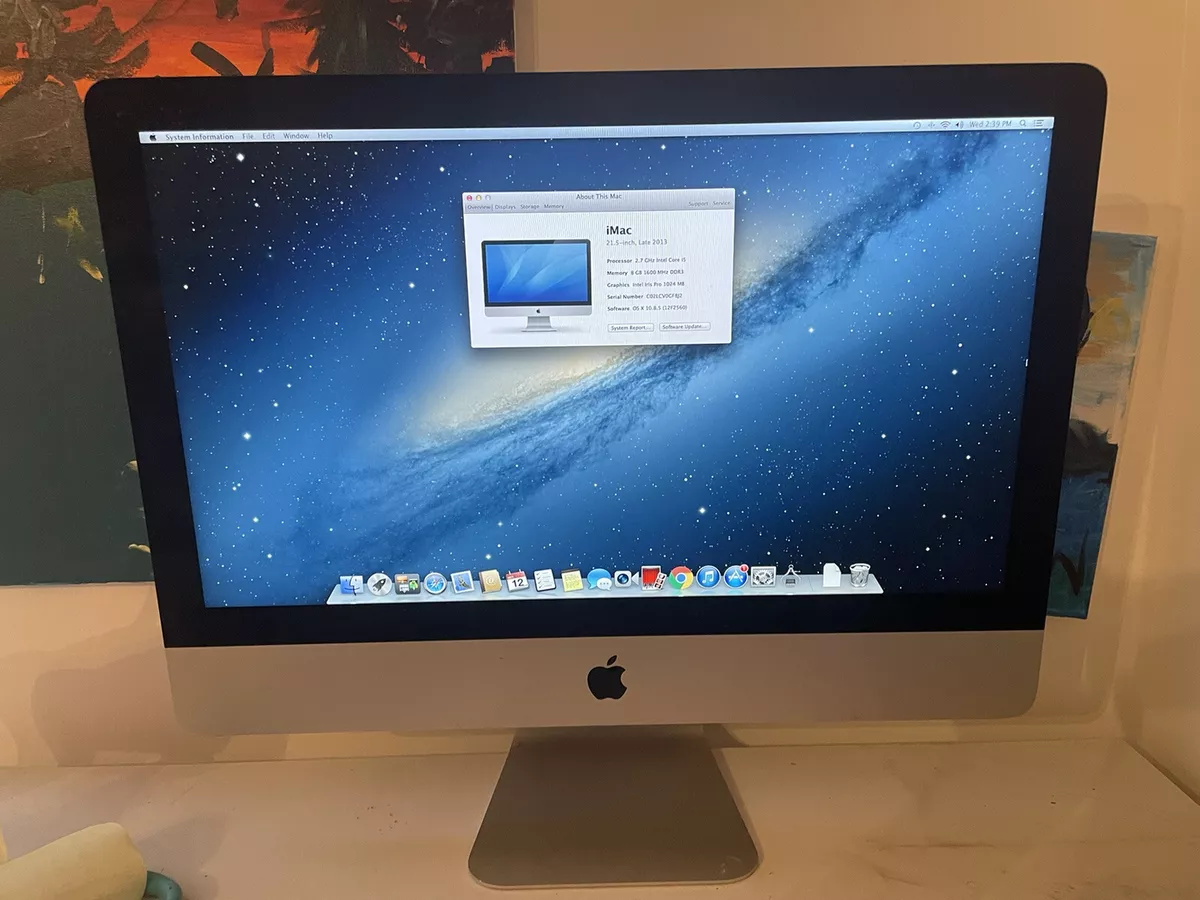 Apple iMac 21.5 late 2013 2.7 ghz intel core i5 8gb 1600mhz ddr3