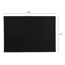 Mega Crafts - 16" x 24" Metallic Glitter EVA Foam Sheets - Black, 6PCS