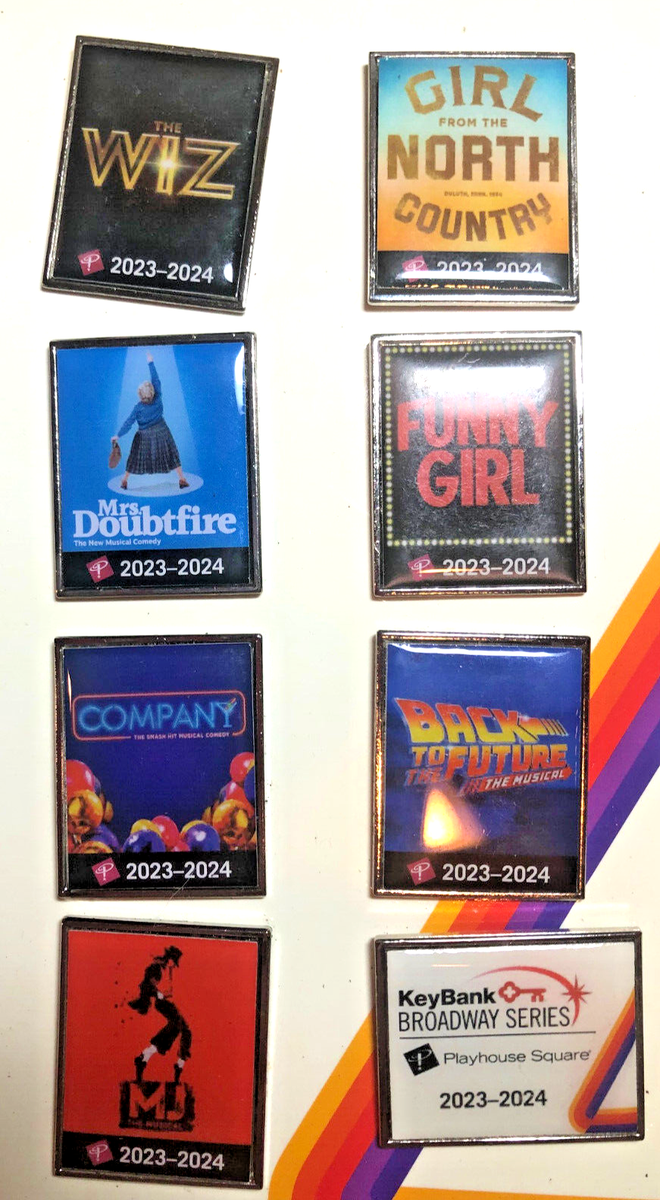 Cleveland Playhouse Square Broadway Series 2023-24 Limited Edition Pins