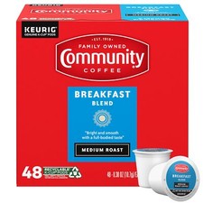 Breakfast Blend Medium Roast Single-Serve Keurig K-Cup Pods 48 Count Pack of 1
