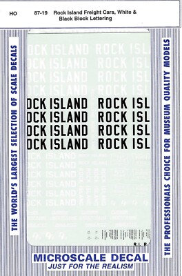Microscale Decals - # 87-019 - Vintage - Rock Island