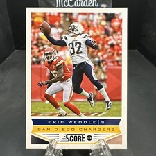 2013 Score Eric Weddle #185 San Diego Chargers