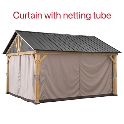 #ad Sunjoy Universal Curtains for 13 ft. × 15 ft. Wood Framed Gazebos $258.30