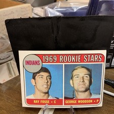 1969 Topps #244 Cleveland Indians Ray Fosse RC Rookie Baseball Card EX+. rookie card picture