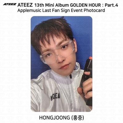 ATEEZ 13th Mini Album Golden Hour Pt.4 AppleMusic Last FanSign