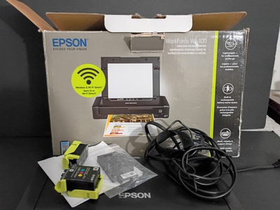 #ad #ad Open Box Epson WorkForce WF 100 Wireless Mobile Portable Printer WiFi Airprint $149.99