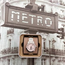 Tory Burch TBW1201 Collins White Dial Stainless Steel Ladies Watch