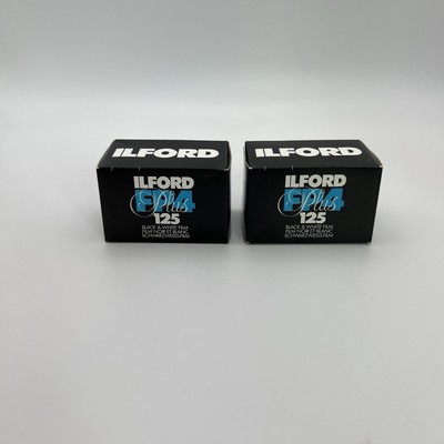 2  Ilford FP4 Plus 125 black & white print films 48 exp (expired 2003) sealed