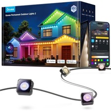 Govee Permanent Outdoor Lights 2, 100ft RGBIC Outdoor Lights with 72 LED Lights