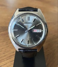 Seiko 5 Actus 7019-7070 Black Dial Automatic Watch Used 1971