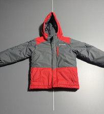Columbia Sportswear Hooded Ski Jacket Youth XS Outdoors Red Full Zip Waterproof
