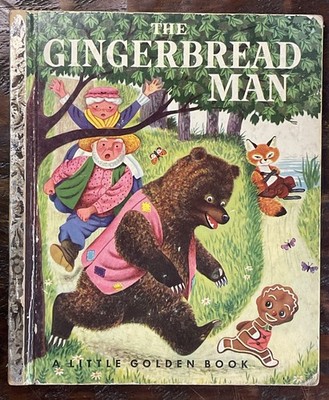 1953 The Gingerbread Man by Nancy Nolte Hardcover-Adorable Illustrations