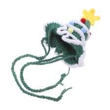 Christmas Tree Knitted Dog Hats - Pet Crochet Dog Hats - Christmas Costume