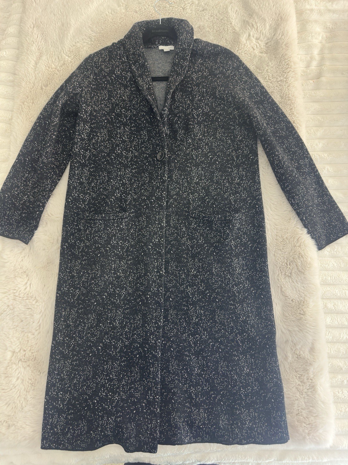 J. Jill LUXURIOUS & STYLISH HUDSON JACQUARD TOPPER Jacket Cardigan Duster Small