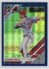 2019 Panini Donruss Optic Blue Pandora Prizm 3/99 Aaron Nola #145 0t08