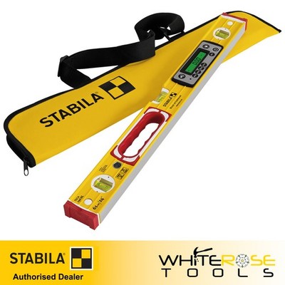 STABILA TECH 196 DL Digitale Wasserwaage wasserdicht mit Tasche 61 cm 19829