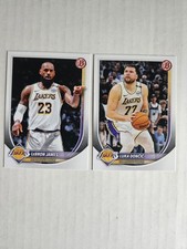 Topps Bowman LeBron James & Luka Dončić Card Lot – Lakers – 2025 – 2 Cards
