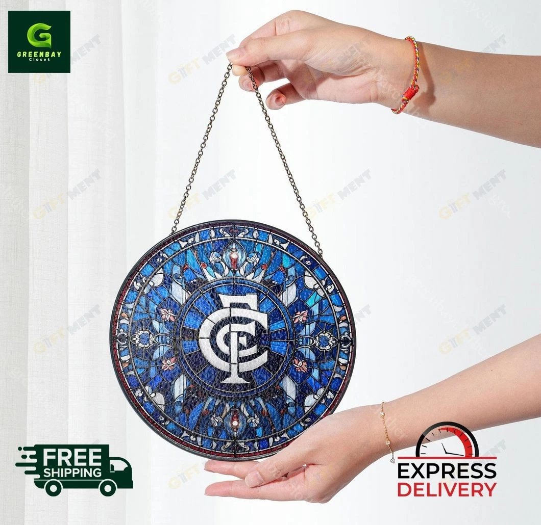 Carlton Suncatcher Stained Glass Window Hanging Decor