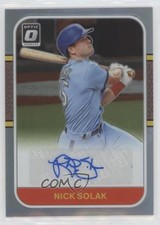 2021 Panini Donruss Optic Retro 1987 Signatures Holo Prizm Nick Solak Auto 0cv