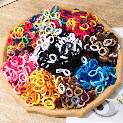 200 PCS Elastic Hair Ties Band Rope Ponytail Scrunchies Hair Holder for Girls
