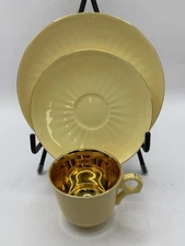 Figgjo Flint Norway Demitasse Cup And Saucer With Cake Plate