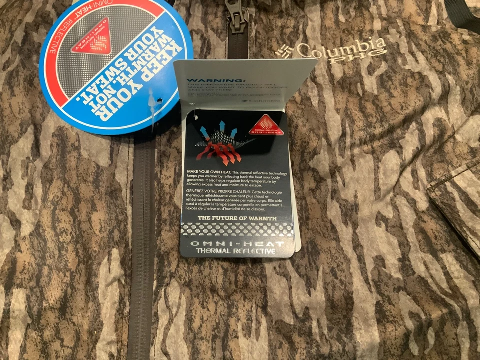 Columbia PHG Widgeon Mossy Oak Shell Jacket Max Hunting Waterproof Mens Sz M - Image 4 of 4