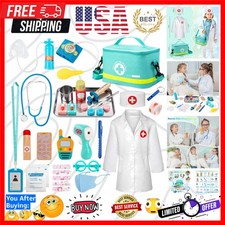 Doctor Kit for Kids, 34 Pcs Pretend Playset for Toddlers, Doctor kit for Todd...
