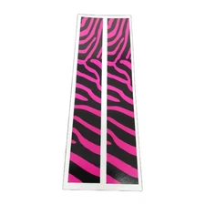 12 Pack 7" Arrow Wraps: Hot Pink & Black Zebra Print: Vinyl Stickers: 1" Wide