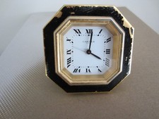 CARTIER (PARIGI) SVEGLIA DA VIAGGIO vintage - placcata oro - necessita di TLC